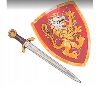 Súprava rytierskeho štítu a meča